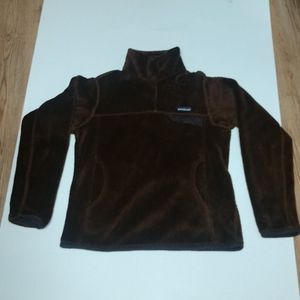 Patagonia Pullover Fleece Small Chocolate Brown